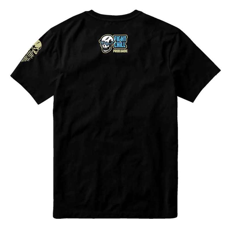 PRiDEorDiE Fight & Chill T-Shirt -black